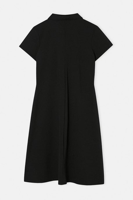 Trendyol Curve Dam Svart Enfärgad Midi Kort Casual A-linje Plus size Klänning - Image 5