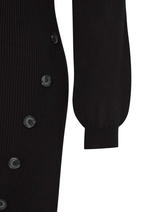 Trendyol Curve Dam Svart Enfärgad Midi Lång Casual Bodycon Plus size Klänning - Image 5