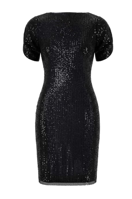 Trendyol Curve Dam Svart Enfärgad Midi Kort Elegant/Kväll Bodycon Plus size Klänning - Image 3