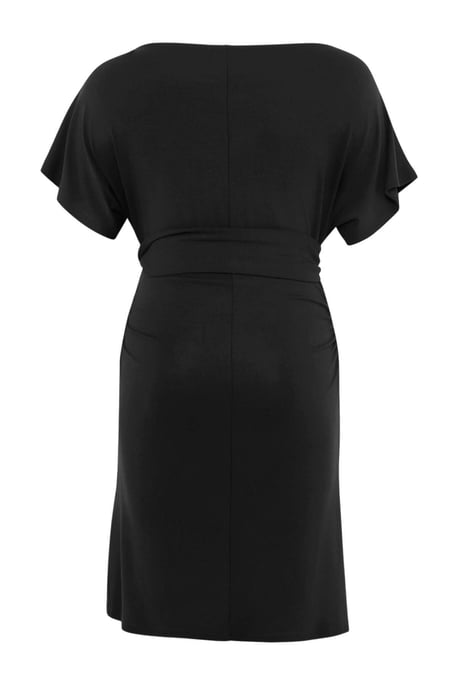 Trendyol Curve Dam Svart Enfärgad Midi Kort Bodycon Plus size Klänning - Image 5