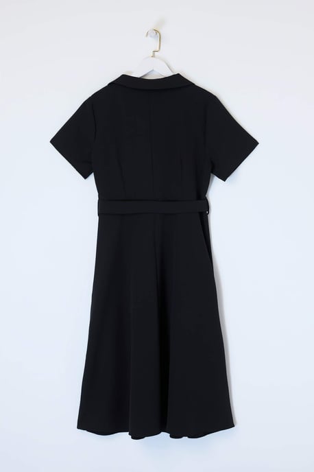Trendyol Curve Dam Svart Enfärgad Midi Kort Elegant/Kväll A-linje Plus size Klänning - Image 5