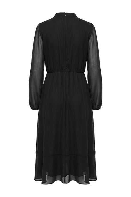 Trendyol Curve Dam Svart Enfärgad Midi Lång A-linje Plus size Klänning - Image 5