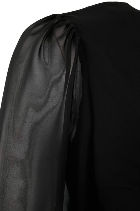 Trendyol Curve Dam Svart Enfärgad Midi Kort Kväll / Vardag Skater Plus size Klänning - Image 4