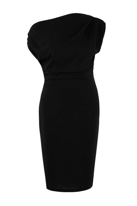 Trendyol Curve Dam Svart Enfärgad Midi Ärmlös Casual Bodycon Plus size Klänning - Image 3