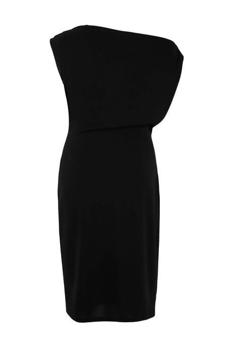 Trendyol Curve Dam Svart Enfärgad Midi Ärmlös Casual Bodycon Plus size Klänning - Image 4
