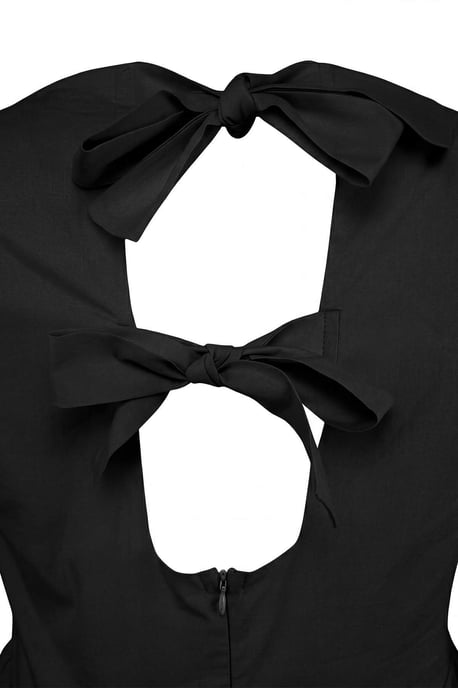 Trendyol Curve Dam Svart Enfärgad Midi Ärmlös A-linje Plus size Klänning - Image 5