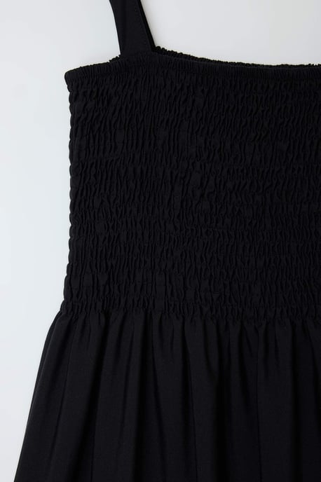 Trendyol Curve Dam Svart Enfärgad Midi Ärmlös Kväll / Vardag Skater Plus size Klänning - Image 3