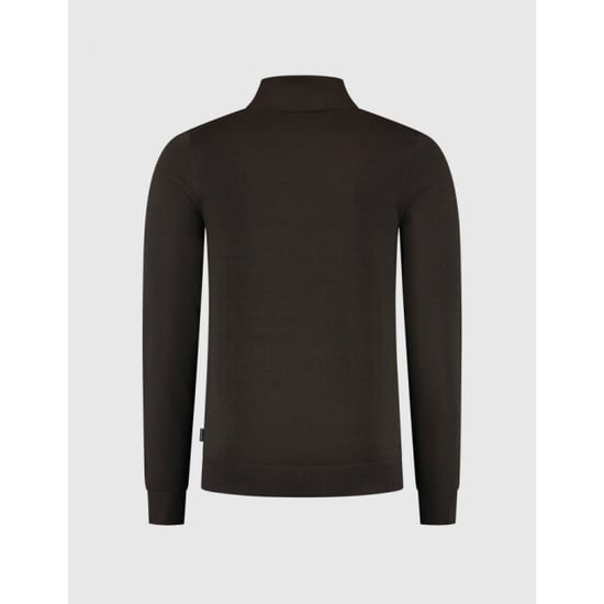 Saint Steve Cas 19480 burned coffee half zip trui - Image 3
