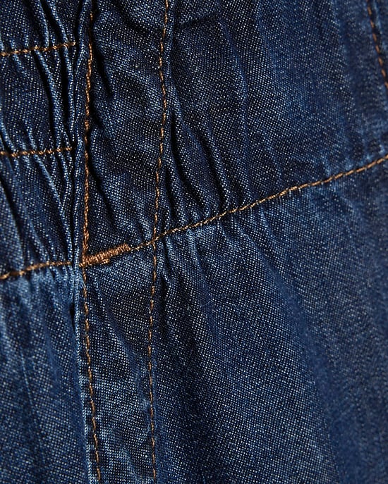 River Island Womens Wide Leg Jeans Petite Blue Pull On - Image 2