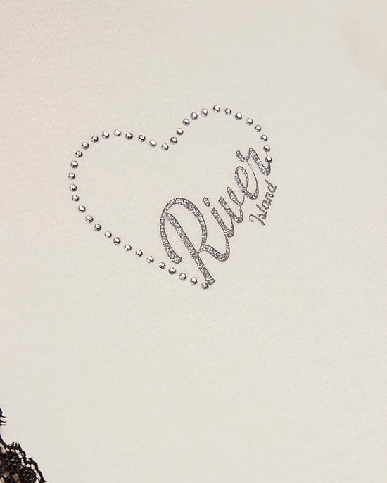River Island Girls Dress Cream Premium Prom Lace Sleeveless - Image 3