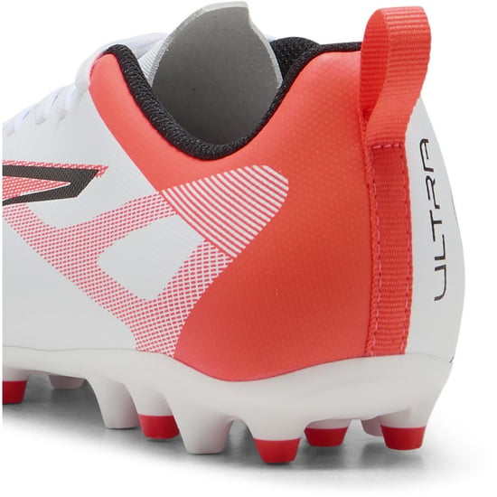 Boys Puma Kids Firm Ground Football Boots in White-Bl - Image 5