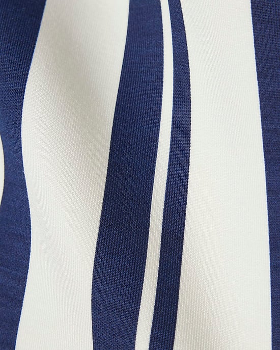 River Island Girls T-Shirt White Premium Stripe Bow - Image 3