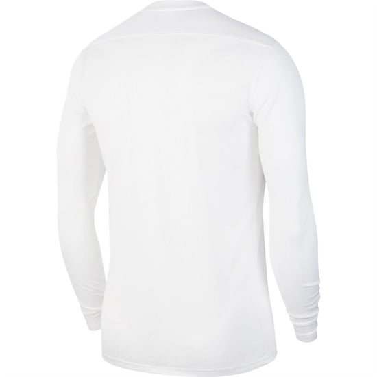 Boys Nike Park Vii Long Sleeve Dri Fit T-Shirt in White - Image 2