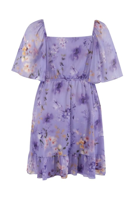 Trendyol Curve Dam Lila Prickig Kort / Mini Kort Elegant/Kväll A-linje Plus size Klänning - Image 4