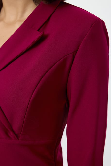 TRENDYOLMİLLA Dames Paars Effen Kort / Mini Lang Zakelijk Blazer Jurk Jurken - Image 3