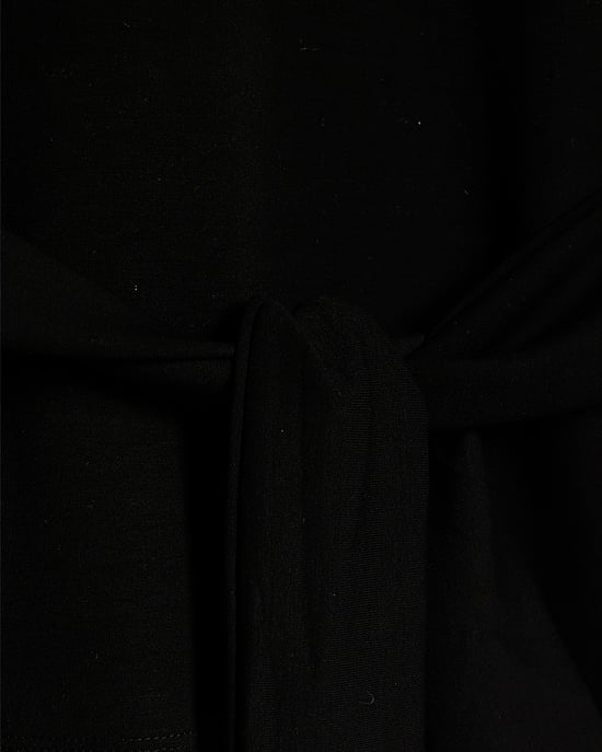 River Island Womens Top Petite Black Premium Tie Front - Image 2