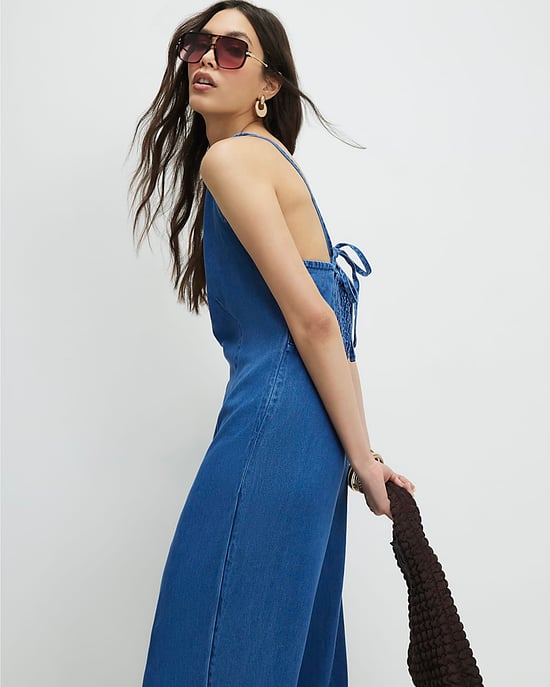 River Island Womens Jumpsuit Blue Wide Leg Denim - Image 4