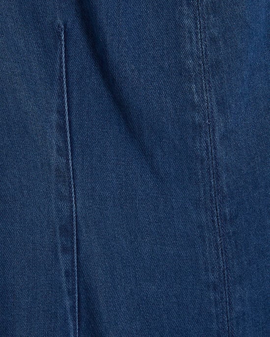 River Island Womens Jumpsuit Blue Wide Leg Denim - Image 5