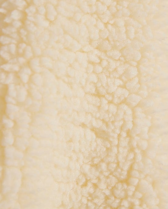 River Island Womens Sweatshirt Cream Long Sleeve Borg Detail - Image 5