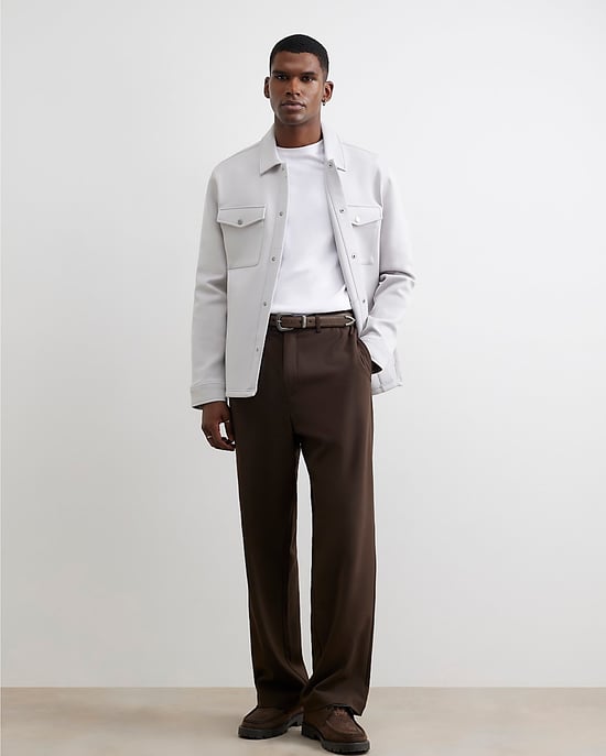 River Island Mens Overshirt Grey Slim Fit - Image 4