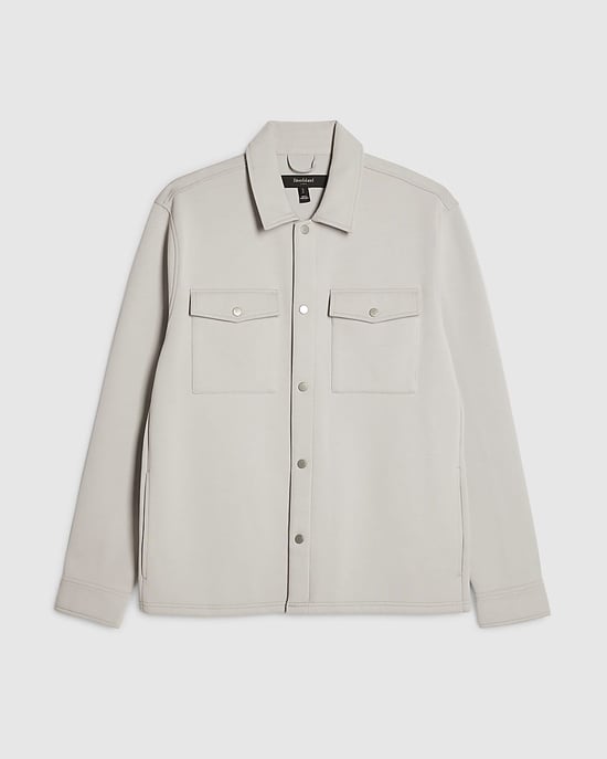 River Island Mens Overshirt Grey Slim Fit - Image 6
