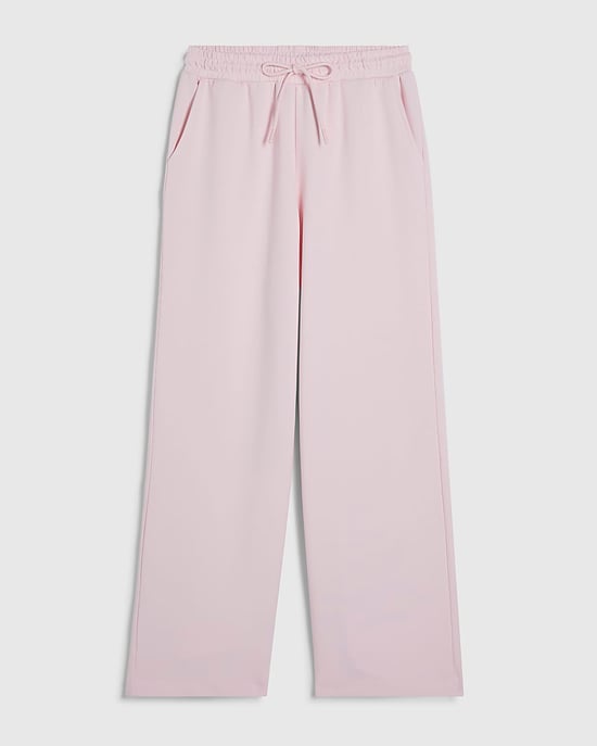 River Island Womens Joggers Petite Pink Premium Wide Leg - Image 6