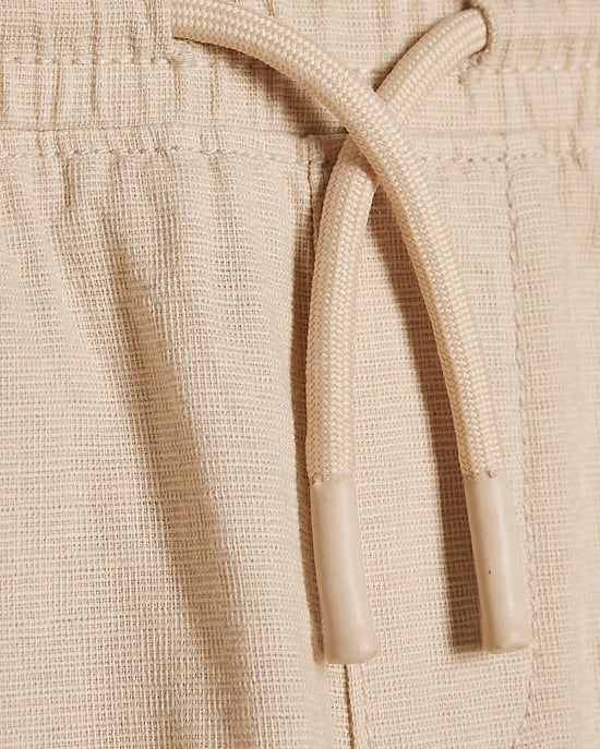 River Island Mini Boys Trousers Beige Pull On Drawstring - Image 2