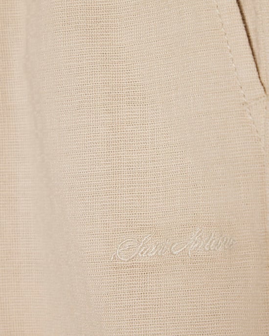 River Island Mini Boys Trousers Beige Pull On Drawstring - Image 3