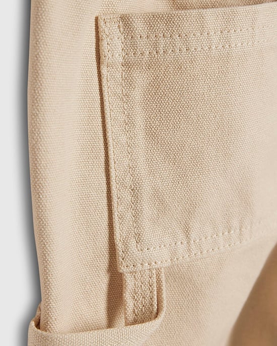 River Island Mini Boys Twill Trousers Beige Carpenter - Image 3