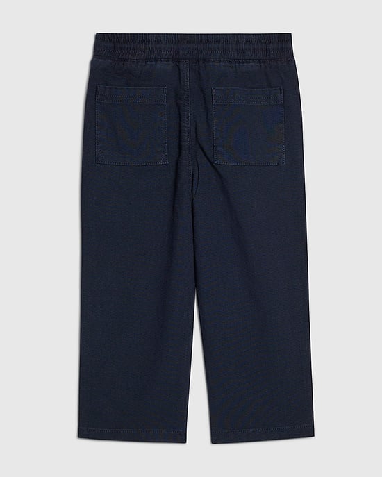 River Island Mini Boys Trousers Navy Pull On Drawstring Waist - Image 4
