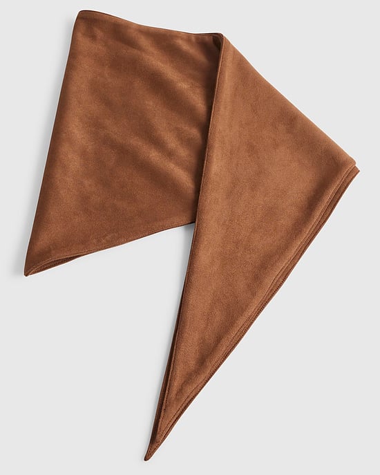 River Island Womens Scarf Brown Faux Suede Multi Wear - Image 3