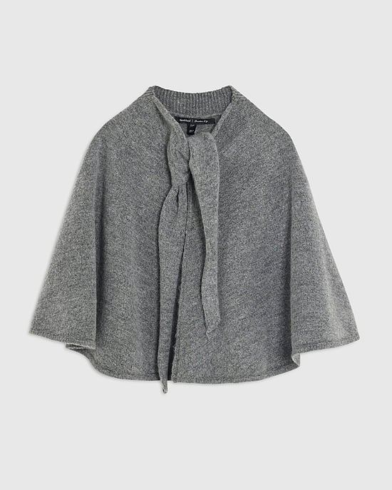 River Island Womens Cape Grey Knitted Sleeveless Tie Detail - Image 3