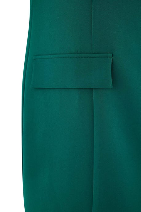 Trendyol Curve Dam Grön Enfärgad Kort / Mini Trekvartsärm Casual A-linje Plus size Klänning - Image 5