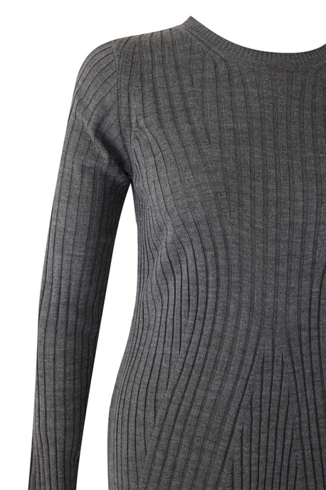 Trendyol Curve Dam Grå Enfärgad Kort / Mini Lång Casual Bodycon Plus size Klänning - Image 5