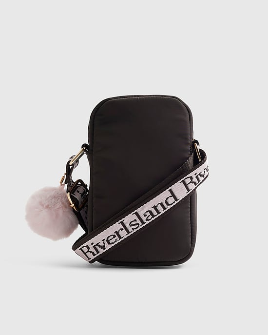 River Island Girls Crossbody Bag Brown Festival Quilted - Image 2