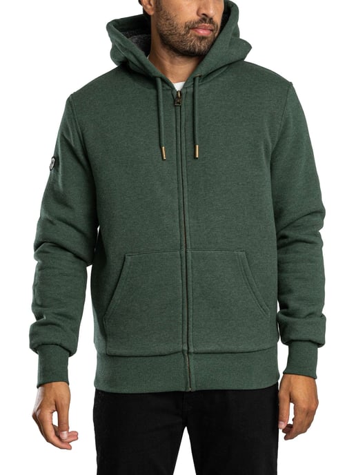 Superdry Hoodie Met Voering Met Borgvoering, Groen - Image 2