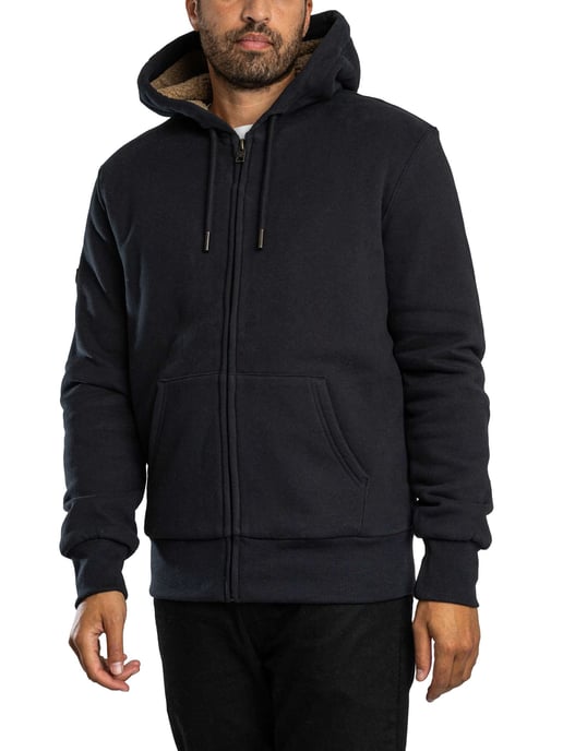 Superdry Hoodie Met Voering Met Borgvoering, Blauw - Image 2