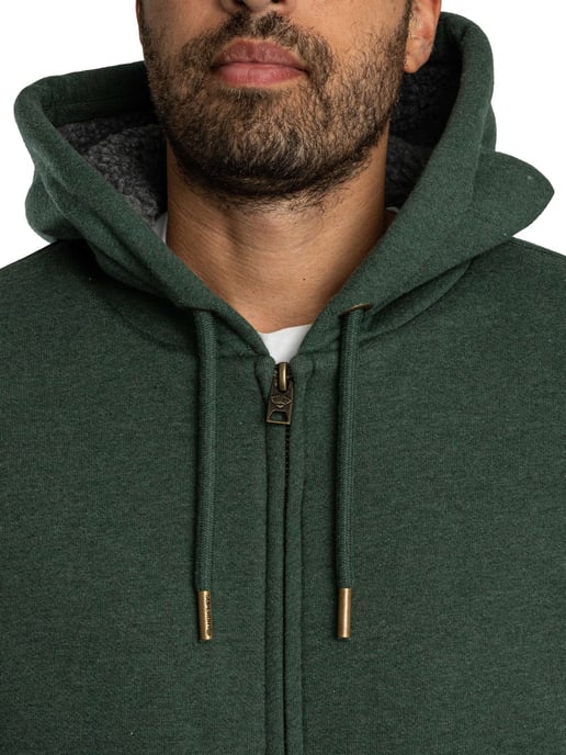 Superdry Hoodie Met Voering Met Borgvoering, Groen - Image 5