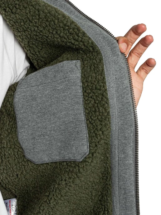 Superdry Hoodie Met Voering Met Borgvoering, Grijs - Image 6