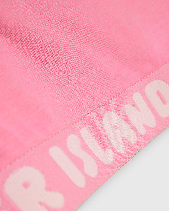 River Island Girls Crop Top Pink Strappy 3 Pack Sleeveless - Image 3