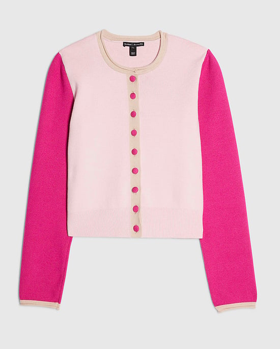 River Island Womens Cardigan Pink Colour Blocked - Image 6