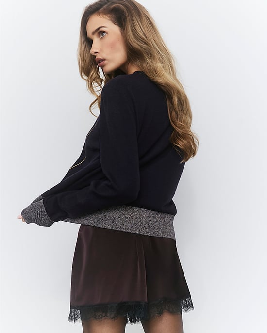 River Island Womens Jumper Navy Stars Align Embellished - Image 4