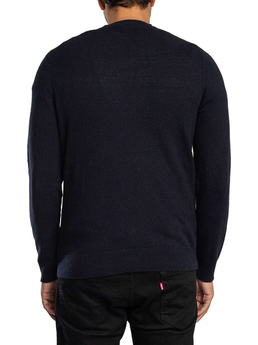 Superdry Essentiële Gebreide Wolmix, Blauw - Image 3