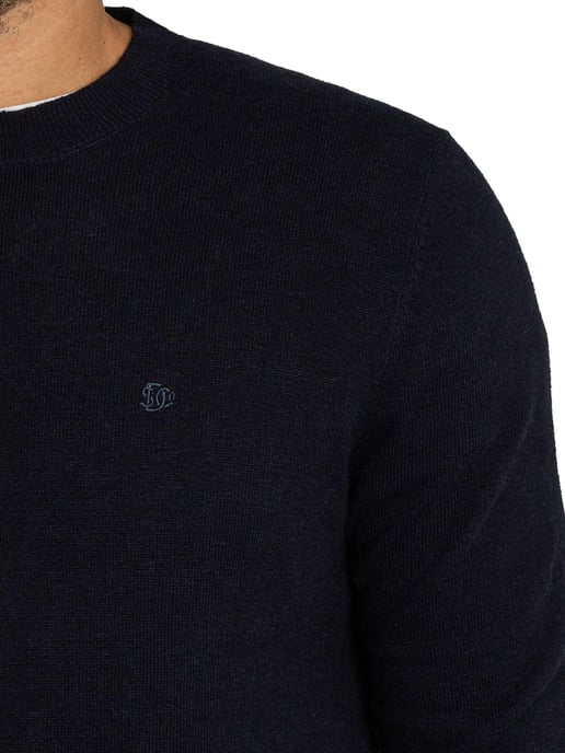 Superdry Essentiële Gebreide Wolmix, Blauw - Image 4