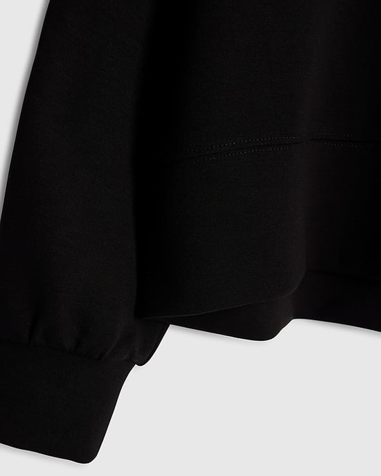 River Island Girls Hoodie Black Studded Long Sleeve - Image 3