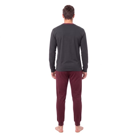 Men's Cotton Long Sleeve Pyjamas KLP4 - Image 3