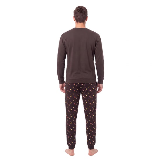 Men's Cotton Long Sleeve Pyjamas KLP4 - Image 3
