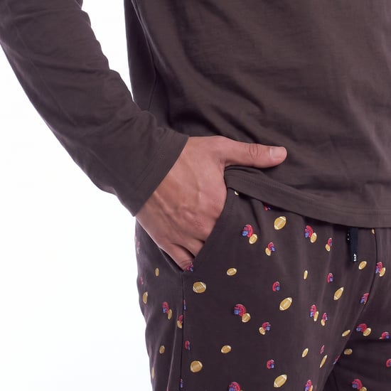 Men's Cotton Long Sleeve Pyjamas KLP4 - Image 5