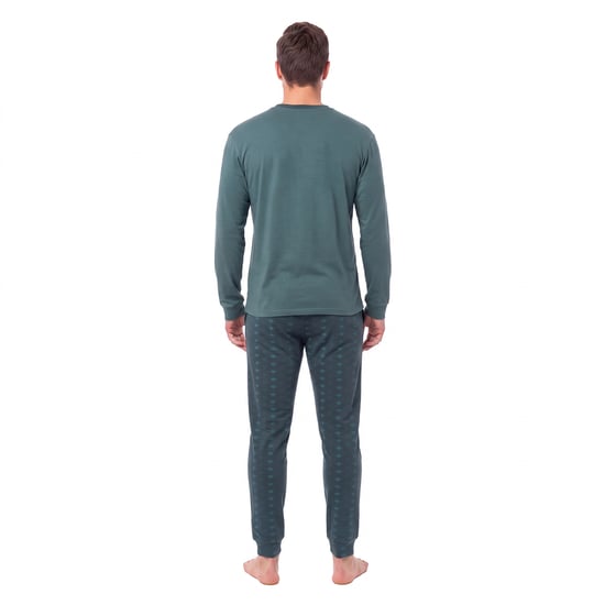Men's Cotton Long Sleeve Pyjamas KLP4 - Image 3