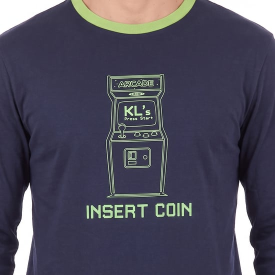 Men's Cotton Long Sleeve Pyjamas KLP4 - Image 2